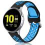 Lerobo Compatible for Samsung Galaxy Active 2 Watch Bands 44mm 40mm,Active Watch Bands, Galaxy Watch bands 42mm, 20mm Soft Silicone Sports Wristband Replacement Straps for Women Men Black Blue,Large Lerobo Compatible for Samsung Galaxy Active 2 Watch Bands 44mm 40mm,Active Watch Bands, Galaxy Watch bands 42mm, 20mm Soft Silicone Sports Wristband Replacement Straps for Women Men Black Blue,Large