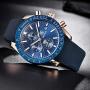 BENYAR - Stylish Wrist Watch for Men, Genuine Silicone Strap Watches, Perfect Quartz Movement, Waterproof and Scratch Resistant, Analog Chronograph Quartz Business Watches