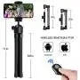 Phone Tripod, YeahWhee Flexible Cell Phone Selfie Stick Tripod Camera Tripod Stand Holder with Bluetooth Remote and Foldable Phone Clip for iPhone, Android Phone, Compatible with Sports Camera Gopro Phone Tripod, YeahWhee Flexible Cell Phone Selfie Stick Tripod Camera Tripod Stand Holder with Bluetooth Remote and Foldable Phone Clip for iPhone, Android Phone, Compatible with Sports Camera Gopro