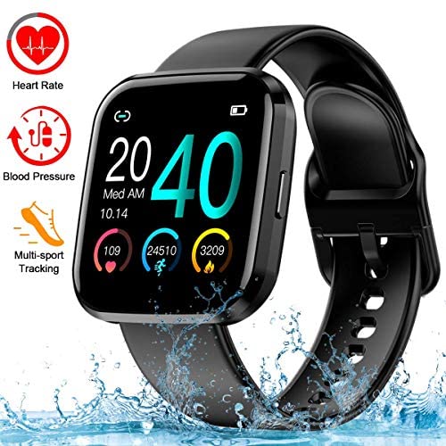 Smart Watch, Smartwatch for Android Phones, Waterproof Fitness Watch with Blood Pressure Heart Rate Monitor Sport Activity Tracker Watch with Pedometer Calorie Compatible for Samsung iOS Women Men
