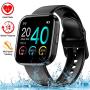 Smart Watch, Smartwatch for Android Phones, Waterproof Fitness Watch with Blood Pressure Heart Rate Monitor Sport Activity Tracker Watch with Pedometer Calorie Compatible for Samsung iOS Women Men