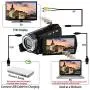 Camcorders ORDRO HDV-V12 HD 1080P Video Camera Recorder Infrared Night Vision Camera Camcorders with 16G SD Card and 2 Batteries Camcorders ORDRO HDV-V12 HD 1080P Video Camera Recorder Infrared Night Vision Camera Camcorders with 16G SD Card and 2 Batteries