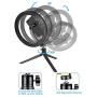 Ring Light, OUTAD 10.2" LED Selfie Ring Light with Tripod Stand & Phone Holder, Bluetooth Remote Shutter Desk Ring Light for iPhone/Android, 10 Brightness Level & 3 Light Modes, for Live Stream/Makeup