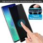 Galaxy S10 3D Curved Privacy Tempered Glass Screen Protector, Defender 9H Hardness Case Friendly Anti-spy Peeking Tempered Glass Screen Protector, for Samsung Galaxy S10 (6.1")