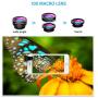 VicTsing Phone Camera Lens, 180° Fisheye Lens+0.65X Wide Angle Lens & 10X Macro Lens (Screwed Together), Clip on Cell Phone Lens Kits Compatible with iPhone 8/7/6s, Most Android and Smart Phone