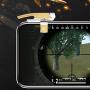 BRANDSUN Metal Click Smart Mobile Gaming Trigger for PUBG Mobile Fire Button Aim Key L1 R1 Shooter Pubg Controller Gampad, Compatible with All Smartphones
