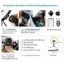 LED 10.2" Desktop Selfie Ring Light with Tripod Stand & Remote Control &10 Brightness Level & 3 Light Modes and 120 Bulbs 6500k for YouTube Video/Live Stream/Makeup/Photography for iPhone Android