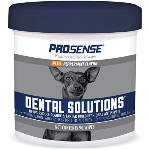 Pro-Sense P-87073 Plus Peppermint Flavor Dental Solutions Wipes, 90 Count