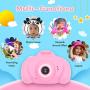 Kids Camera,MERLINAE Children Digital Rechargeable Video Toddler Educational Toys,Mini Child 2 inch Screen Support 1080P HD Recorder Toy,Great Gift for 3-12 Year Old Boys Girls Pink