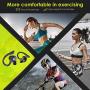 HolyHigh Wireless Earbuds, Wireless Sports Headphones Waterproof IPX7 Bluetooth 5.0 36H Enhanced Playtime Auto On/Off/Pairing Bluetooth Earphones Over Ear Hi-Fi Stereo for Gym Fitness