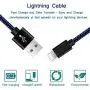 iPhone Charger Cable Lightning Charging Cable Nylon Braided 5 Pack 3FT/6FT/10FT MFI Certified Long USB Cord Fast iPhone Cable Compatible iPhone XS/Max/XR/X/8P/8/7P/7/6S/iPad/iPod/IOS (Black & Blue) iPhone Charger Cable Lightning Charging Cable Nylon Braided 5 Pack 3FT/6FT/10FT MFI Certified Long USB Cord Fast iPhone Cable Compatible iPhone XS/Max/XR/X/8P/8/7P/7/6S/iPad/iPod/IOS (Black & Blue)