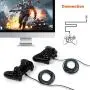 iSeekerKit USB Cable 15ft Extra Long Braided Micro USB Charging Cords [2Pack] Compatible for Android/Windows/PS4 Controller/Samsung Galaxy s7 s6 Plus and More(Black)