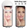 Selfie Ring Light with 36 LED, Portable Rechargeable LED Selfie Ring Light for Cell Phone Laptop Camera