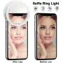 Selfie Ring Light with 36 LED, Portable Rechargeable LED Selfie Ring Light for Cell Phone Laptop Camera