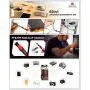 WIREHARD 62 in 1 Precision Computer and Smart Phone Repair Tool Kit, Extra Magnetic Steel Multi Specialty Bit FOR All iPhone Versions, MacBook, Tablet, Xbox, PlayStation Controller, Drone, Glasses