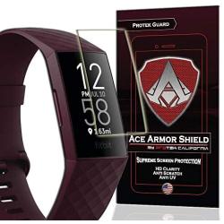 Ace Armorshield (8 Pack) Premium HD Waterproof Screen Protector Compatible with Fitbit Charge 3 / Charge 3 SE