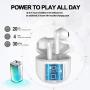 Wireless Headphones Bluetooth 5.0 Wireless Earbuds Built in Mic in Ear Noise Cancelling Headphones with Charging Case IPX5 Waterproof Sports Headsets for Apple Airpods/iPhone/Android/Samsung