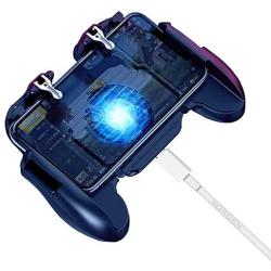 Mobile Game Controller with Cooling Fan for PUBG Mobile Controller Joystick Mobile Gaming Trigger for Android Controller Mobile Gamepad Phone Game Controller Joypad