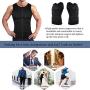 Wonderience Compression Shirts for Men Undershirts Slimming Body Shaper Waist Trainer Tank Top Vest with Zipper