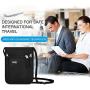 KEAFOLS Travel Pouch Neck Wallet Family Passport Holder Organizer Case with RFID Blocking,Security Zipper Concealed Organized Wallet to Keep Cash Documents Safe Travel in Peace
