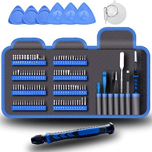 Precision Computer Repair Tool Kit, Professional Electronic Screwdriver Set, with a Small Torx Screwdriver, Suitable for Laptop, MacBook, iMac, PC, Cell Phone and iPhone Repair - 126 in 1