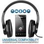 bopmen T3 Wired Over Ear Headphones - Stereo Sound Headphones with Tangle Free Cord Bass Comfortable Headphones, Lightweight Portable for Smartphone Tablet Computer PC Laptop Notebook