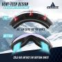 Athletrek Ski & Snowboard Goggles | 3 Unique Magnetic Fast Changing Lenses for All Weather Conditions | UV400 Protection OTG Wide Vision Spherical Anti-Fog Dual Lens | Anti-Slip Strap | Adult & Youth