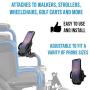 Mobility Phone Grip, Cell Phone Holder for Walkers Wheelchairs and Scooters