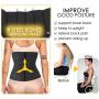 Vaslanda Neoprene Waist Trainer Corset for Women & Men Weight Loss Workout Sauna Sweat Belt Fitness with Double Belts