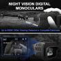 Rexing B1 Basic Night Vision Goggles/Monoculars w/1.5“ LCD Screen, Infrared (IR) Digital Camera, Binoculars with Dual Photo + Video Recording for Outdoor Hunting, Camping, Bird watching & Surveillance