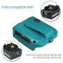 Replacement ADP05 Power Source, USB Charger Adapter for LXT Lithium-Ion 14.4V 18V, Fast Charging Converter with LED Light ERJER