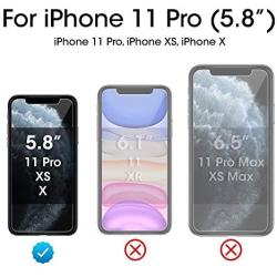 amFilm Glass Screen Protector for iPhone 11 Pro, XS, X (5.8 Inch) (3 Pack) iPhone 11 Pro, 10s, 10 Tempered Glass with Easy Installation Tray