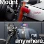 Sphere: The Anywhere-Mount for Your Phone & GoPro - Ultra-Mobile, Bi-Magnetic Cell Phone Holder for Car, Desk - Red