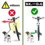 BIKE AND DOG Leash: Designed to take one or More Dogs with a Bicycle. Patented Product.