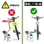 BIKE AND DOG Leash: Designed to take one or More Dogs with a Bicycle. Patented Product. BIKE AND DOG Leash: Designed to take one or More Dogs with a Bicycle. Patented Product.