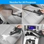 Nulaxy Car Vacuum Cleaner, High Power Strong Suction Vacuum Cleaner, Portable Lightweight Wet Dry Vacuum with 16.4 Ft Cord and Nozzles Set for Pet Hair Car Cleaning