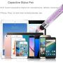 XRONG 12 Pack Colors Crystal Capacitive Mini Stylus Universal Touch Screen Pen for iPhone 5s 6s, Samsung Galaxy s5 s4 s3, Android, Smartphones, iPad, S10,S10+,S10e,S9,S9P,Note9,XR,XS MAX (12PACK)