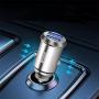 USB Car Charger,Bralon 2-Pack Mini 24W 4.8A Metal 2 USB Fast Car Charger with Blue LED Flush Fit Compatible with iPhone 11/11 Pro(Max)/Xs(Max)/X/XR/8/7/Plus,iPad Pro/Air 2/Mini,Galaxy,LG and More