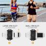 VUP Running Armband for iPhone 11 Pro Max X XR XS 8 7 6 6s Plus,Galaxy S10 S9 S8 Plus, Note 9/8/5/4,Google Pixel 3/2 XL,180°Rotatable with Key Holder Phone Armband for Hiking Biking Walking(Sliver)