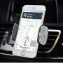 Car Phone Holder Adjustable Universal Bling Strong Sticky Dashboard Air Vent Base Car Air Vent Phone Mount Dashboard Cell Phone Holder Diamond Suction Cup Holder (White)