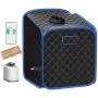 Giantex Portable Steam Sauna Spa 2L Folding Private Sauna Tent W/Chair Foot Massage Roller Absorbent Pad and 9 Adjustable Temperature Levels Spa Tent for Weight Loss Stress Fatigue (Black) Giantex Portable Steam Sauna Spa 2L Folding Private Sauna Tent W/Chair Foot Massage Roller Absorbent Pad and 9 Adjustable Temperature Levels Spa Tent for Weight Loss Stress Fatigue (Black)