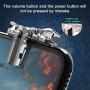 Mobile Game Controller (Metal Transparent), Sensitive Click Shoot and Aim Buttons L1R1 for PUBG/Knives Out/Rules of Survival, PUBG Mobile Game Joystick, Phone Game Controller for Android iOS (Crystal)