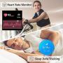 Lintelek Smart Watch, Full Touch Screen Smartwatch, 1.3 Inch Fitness Tracker with HR Monitor, Sleep Tracker, Stopwatch, IP68 Waterproof Fitness Watch Compatible with iOS, Android for Men, Women