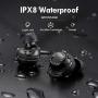 Wireless Earbuds, Mpow M30 Plus Bluetooth Earbuds 100H Deep Bass Earphones, IPX8 Waterproof Sports Earbuds, Workout Headphones with Mic, Touch Control/Mono&Twin Mode/Power Bank/USB-C Charging