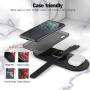 Fast Wireless Charger, UUTO 3 in 1 Wireless Charging Pad for iPhone SE 2020/11/11 Pro/11 Pro Max/X/XS/XR/Xs Max/8/8 Plus, Galaxy S20/Note 10/S10/S9, AirPods 2/Pro(No QC 3.0 Adapter)