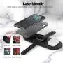 Fast Wireless Charger, UUTO 3 in 1 Wireless Charging Pad for iPhone SE 2020/11/11 Pro/11 Pro Max/X/XS/XR/Xs Max/8/8 Plus, Galaxy S20/Note 10/S10/S9, AirPods 2/Pro(No QC 3.0 Adapter)