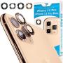 Power Theory iPhone 11 Pro & iPhone 11 Pro Max Camera Lens Protector - Easy Installation [Premium Tempered Glass] [Gold]