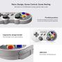 8Bitdo SF30 Pro Wireless Bluetooth Controller with Joysticks Rumble Vibration USB-C Cable Gamepad for Mac PC Android Nintendo Switch Windows macOS Steam With Carrying Case