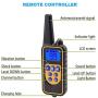 Waterproof Dog Training Collar, Rechargeable Remote Controlled Dog Shock Collar W/100 Levels of Vibration & Static Shock for Small Medium and Large Dogs