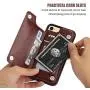OT ONETOP iPhone 8 Wallet Case with Card Holder, iPhone 7 Case iPhone SE(2020) Wallet Premium PU Leather Kickstand Card Slots,Double Magnetic Clasp and Durable Shockproof Cover 4.7 Inch(Brown)
